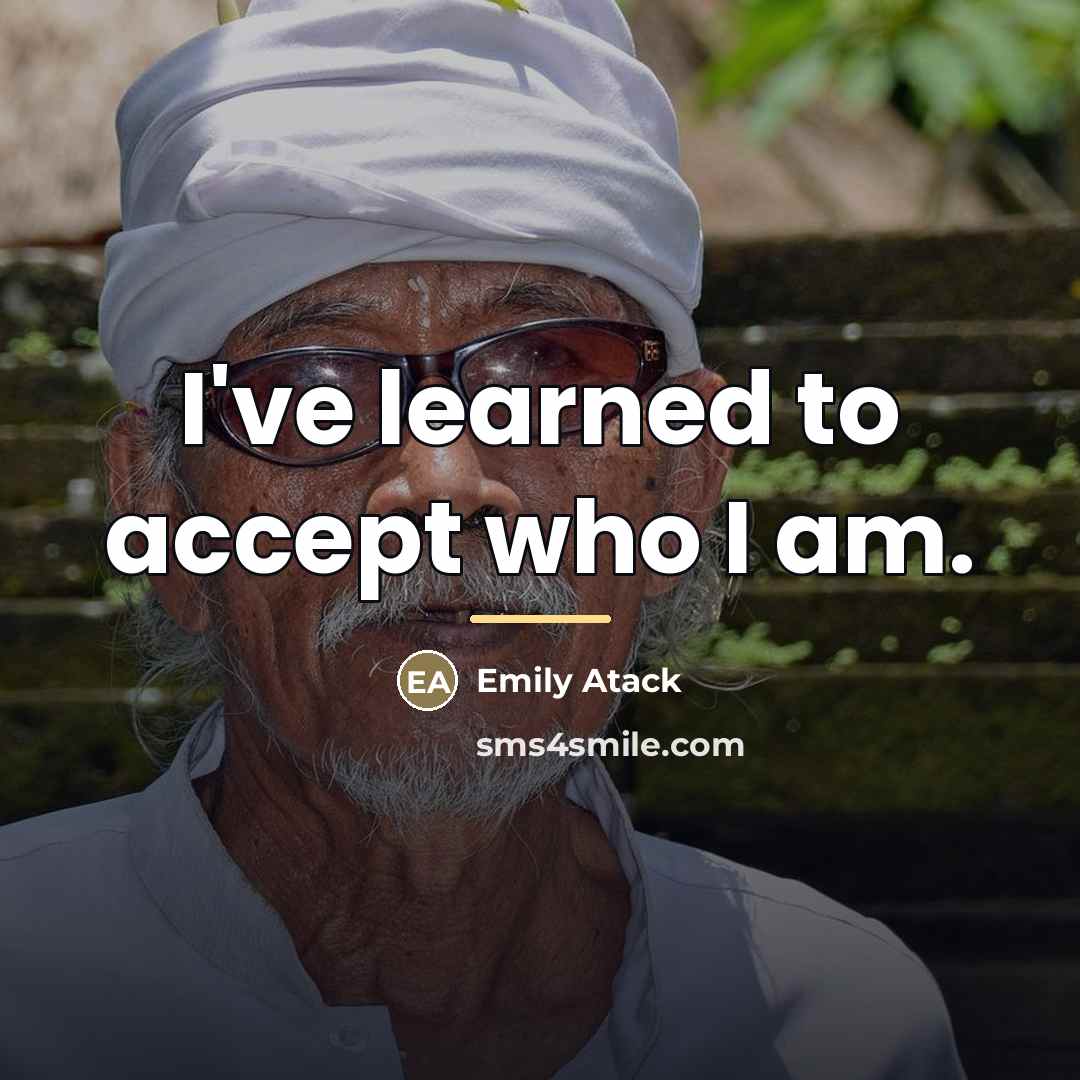 “I've learned to accept who I am.…” quote by Emily Atack