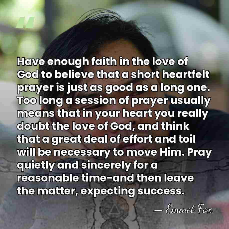 Have enough faith in the love of God to believe that a&hellip; - Emmet Fox