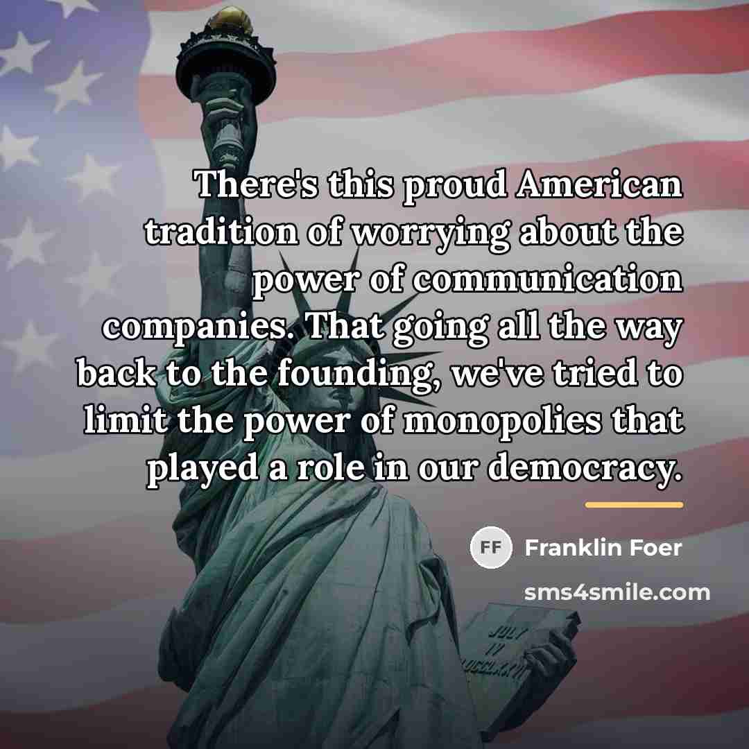 “There's this proud American tradition of worrying about the power…” quote by Franklin Foer