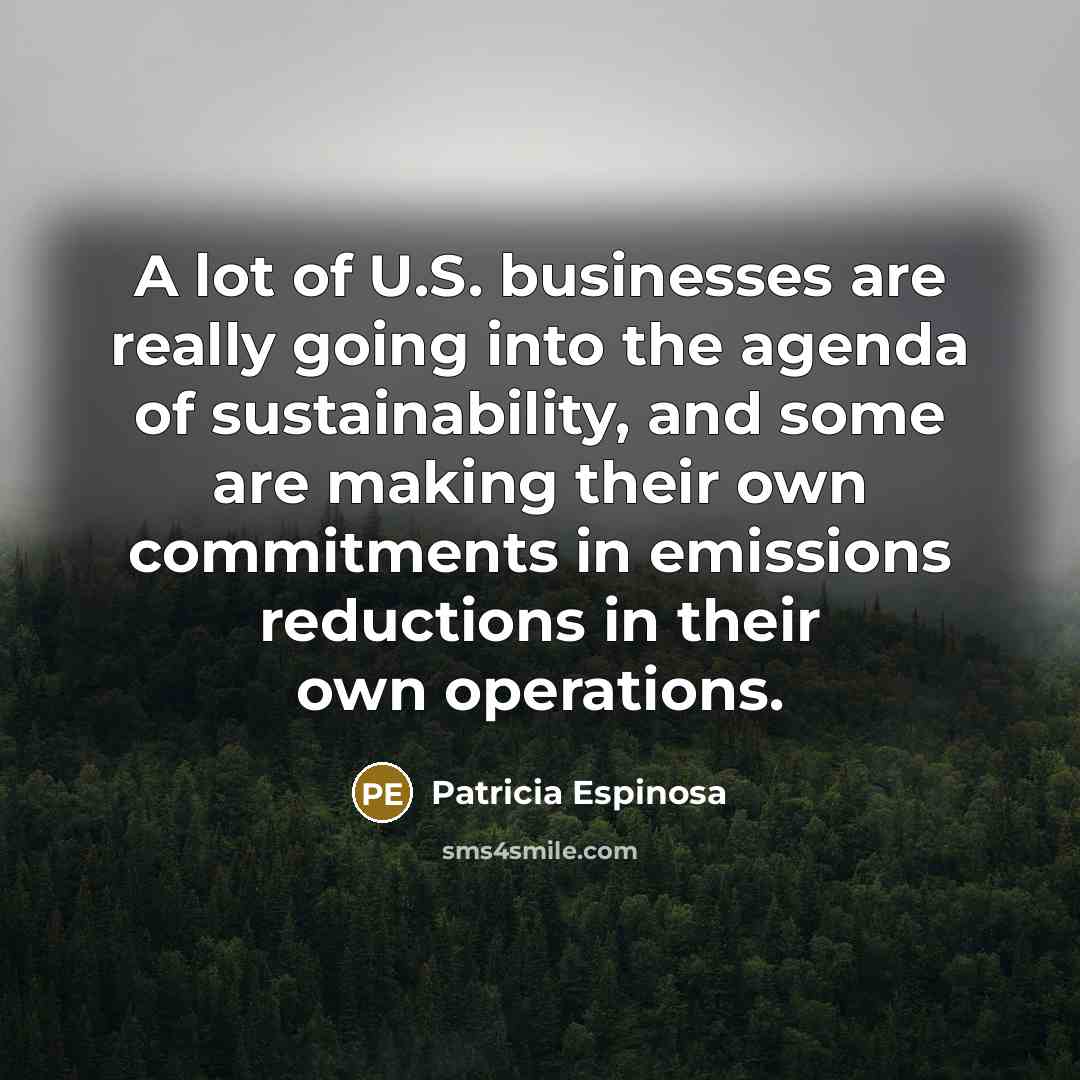 “A lot of U.S. businesses are really going into the…” quote by Patricia Espinosa
