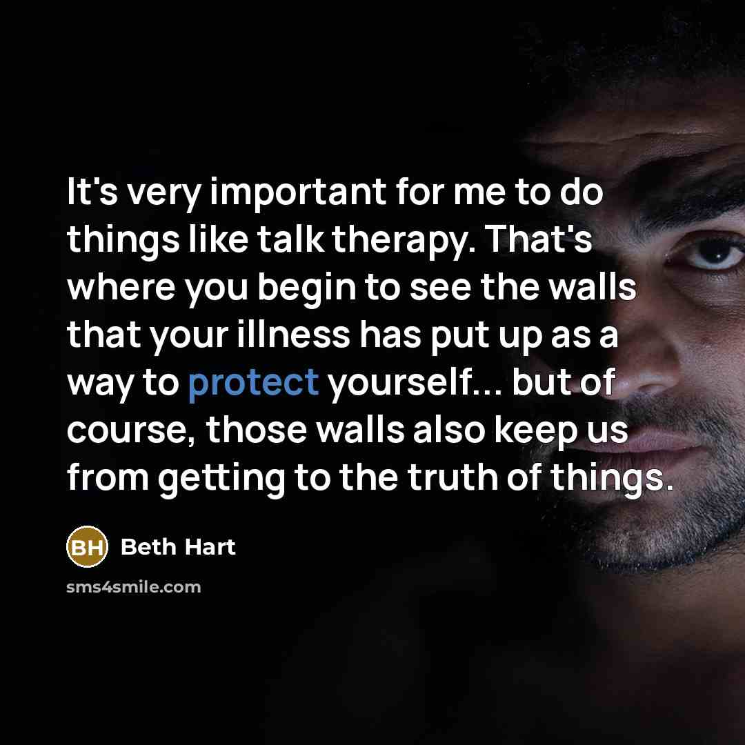 “It's very important for me to do things like talk…” quote by Beth Hart