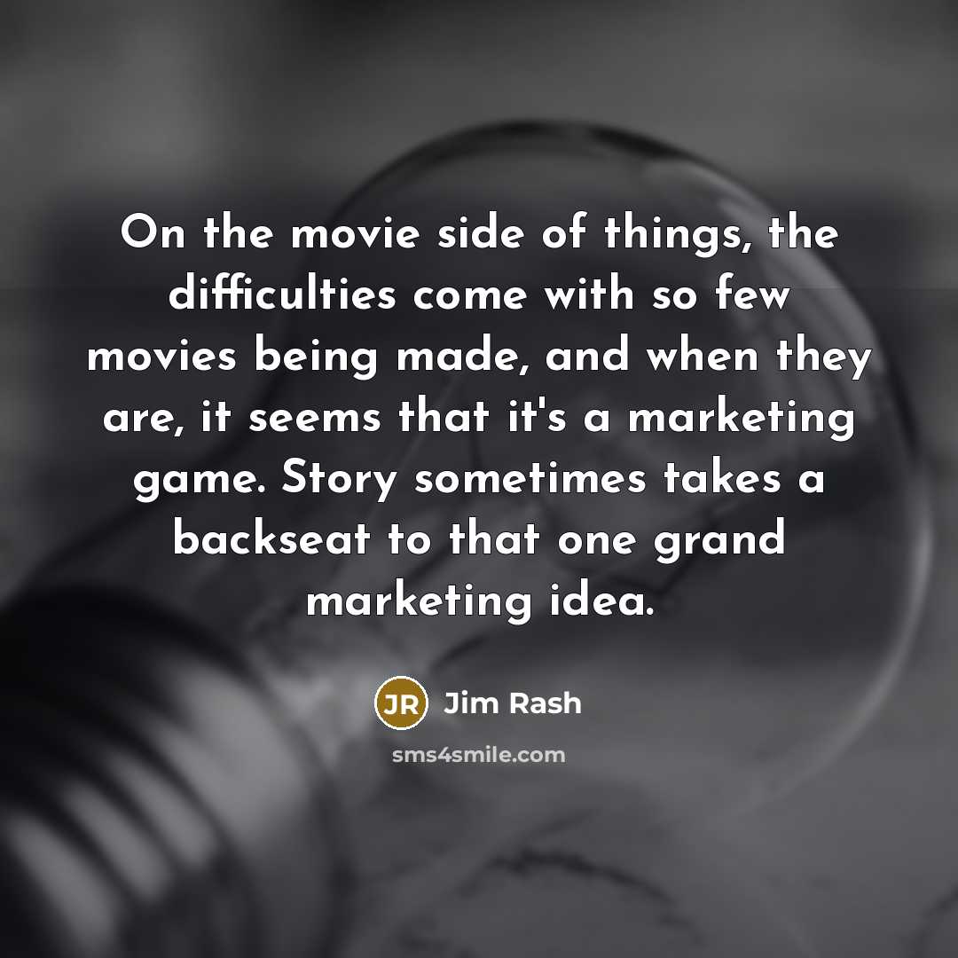 “On the movie side of things, the difficulties come with…” quote by Jim Rash