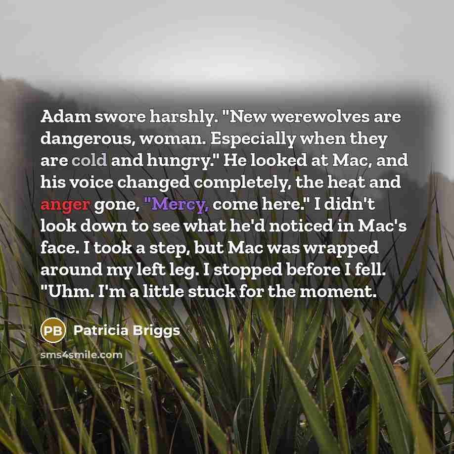 “Adam swore harshly. "New werewolves are dangerous, woman. Especially when…” quote by Patricia Briggs