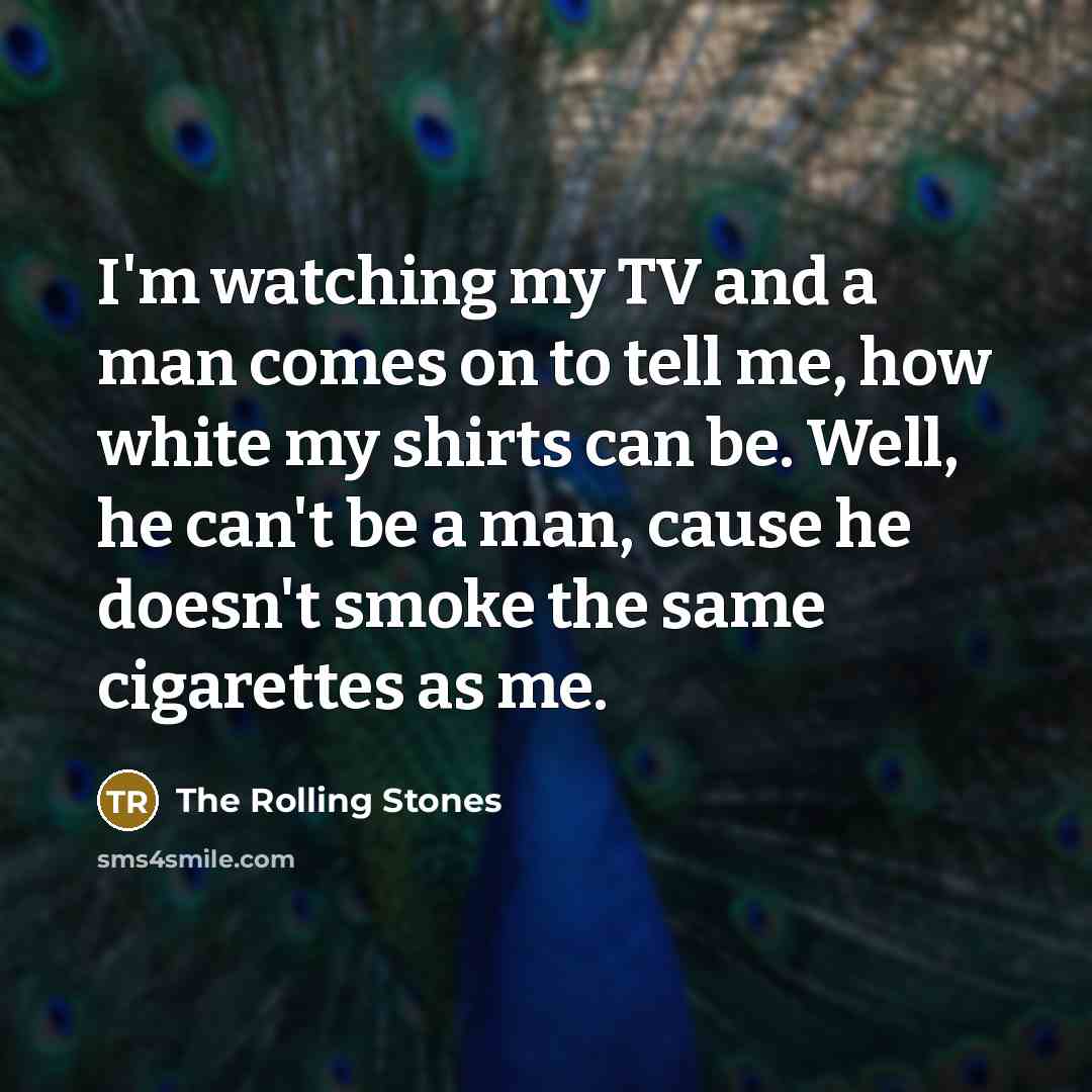 “I'm watching my TV and a man comes on to…” quote by The Rolling Stones