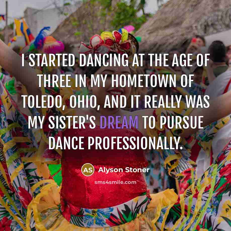 “I started dancing at the age of three in my…” quote by Alyson Stoner