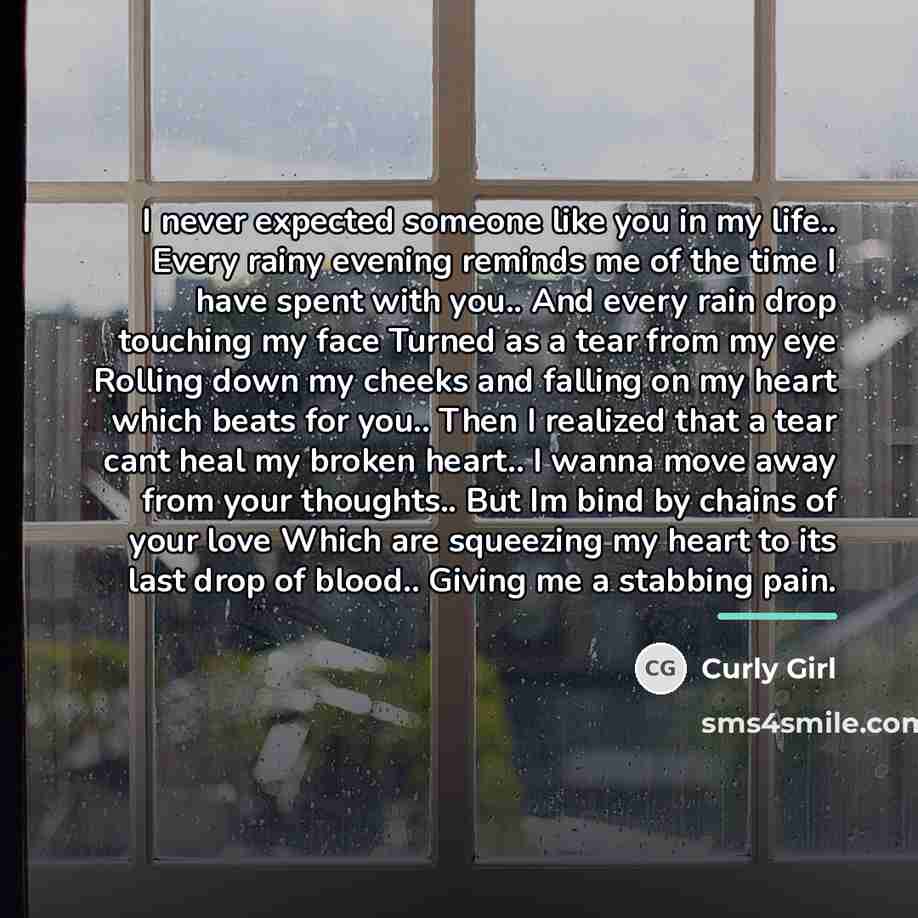 “I never expected someone like you in my life.. Every…” quote by Curly Girl