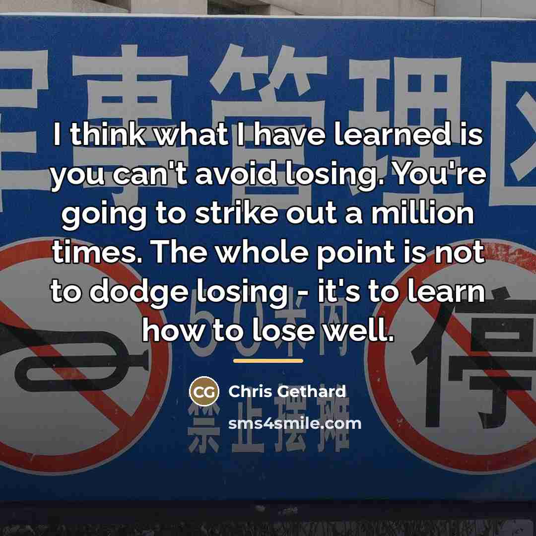 “I think what I have learned is you can't avoid…” quote by Chris Gethard