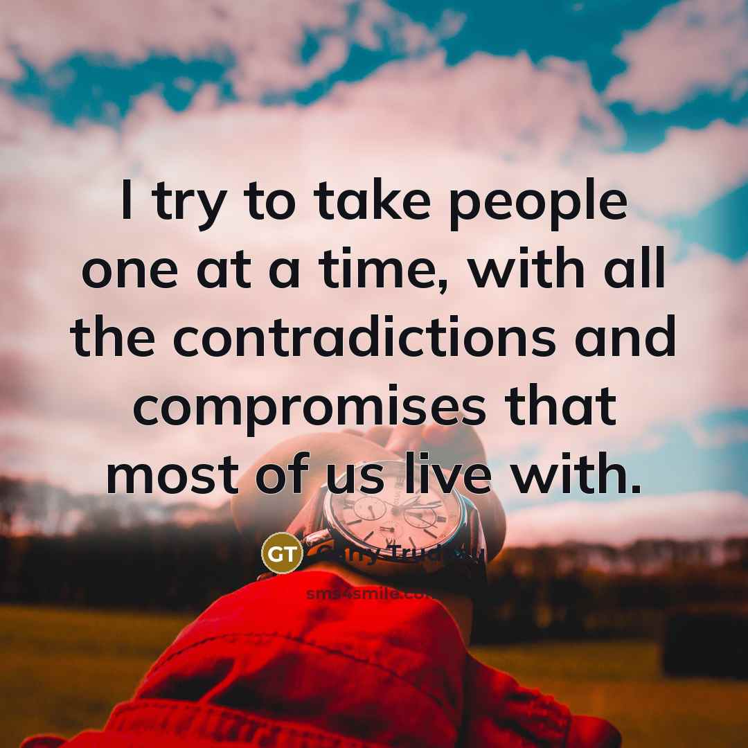 “I try to take people one at a time, with…” quote by Garry Trudeau