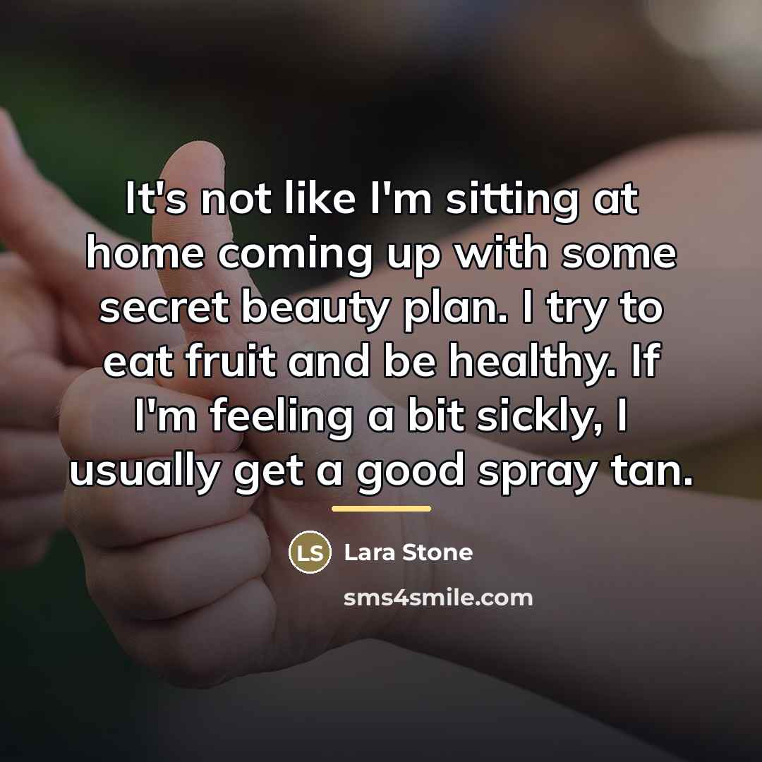 “It's not like I'm sitting at home coming up with…” quote by Lara Stone