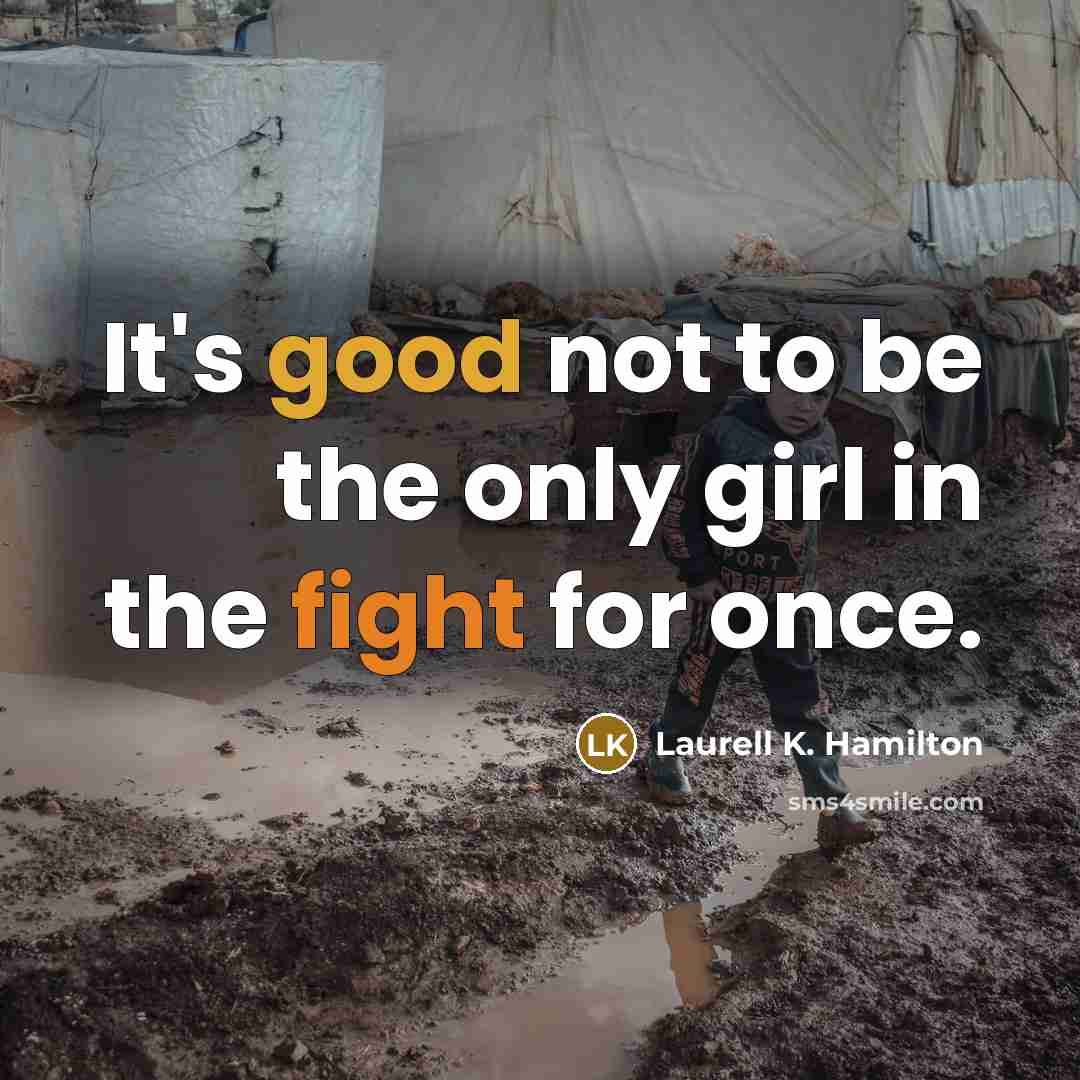 “It's good not to be the only girl in the…” quote by Laurell K. Hamilton