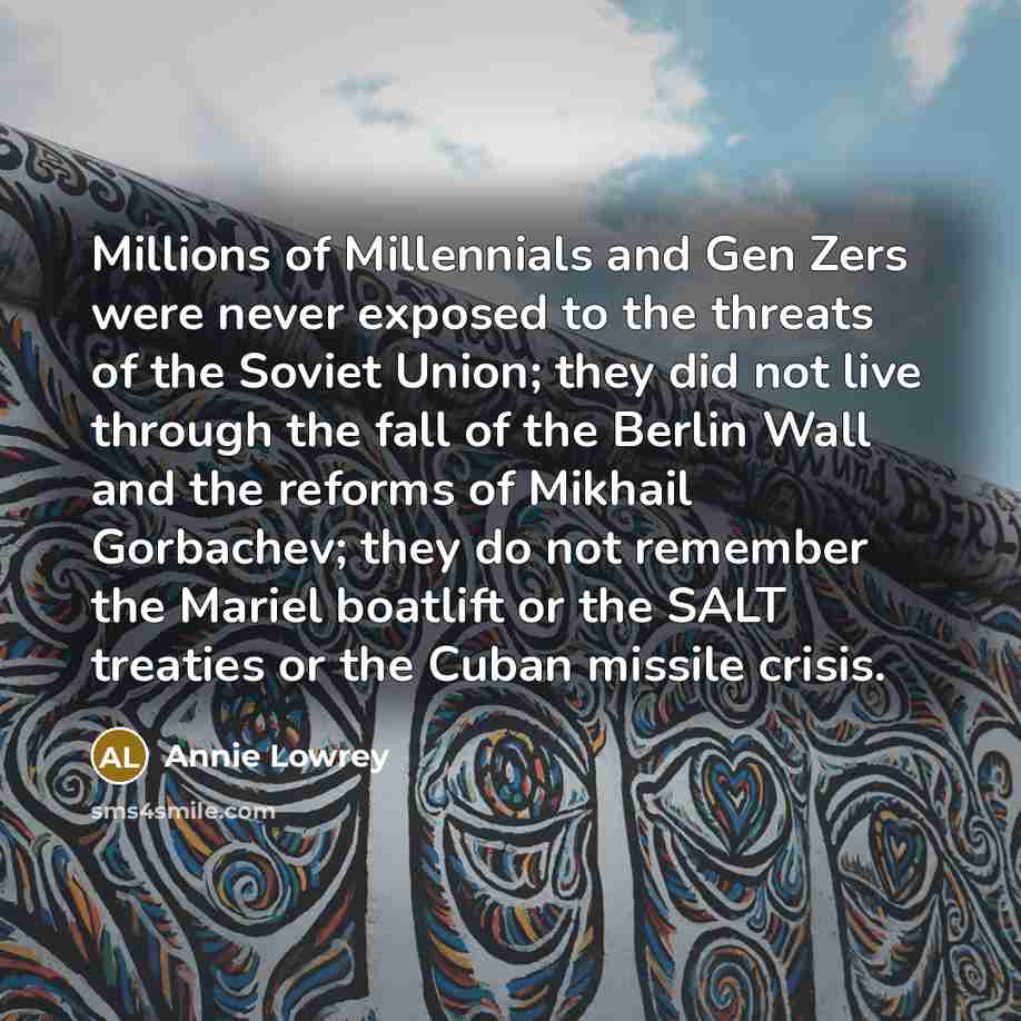 “Millions of Millennials and Gen Zers were never exposed to…” quote by Annie Lowrey