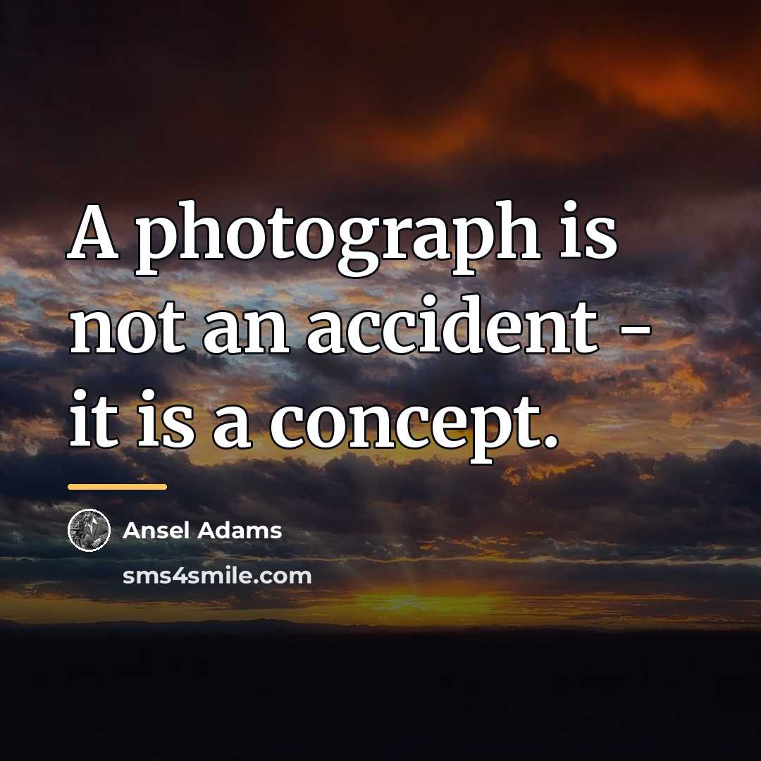 “A photograph is not an accident - it is a…” quote by Ansel Adams