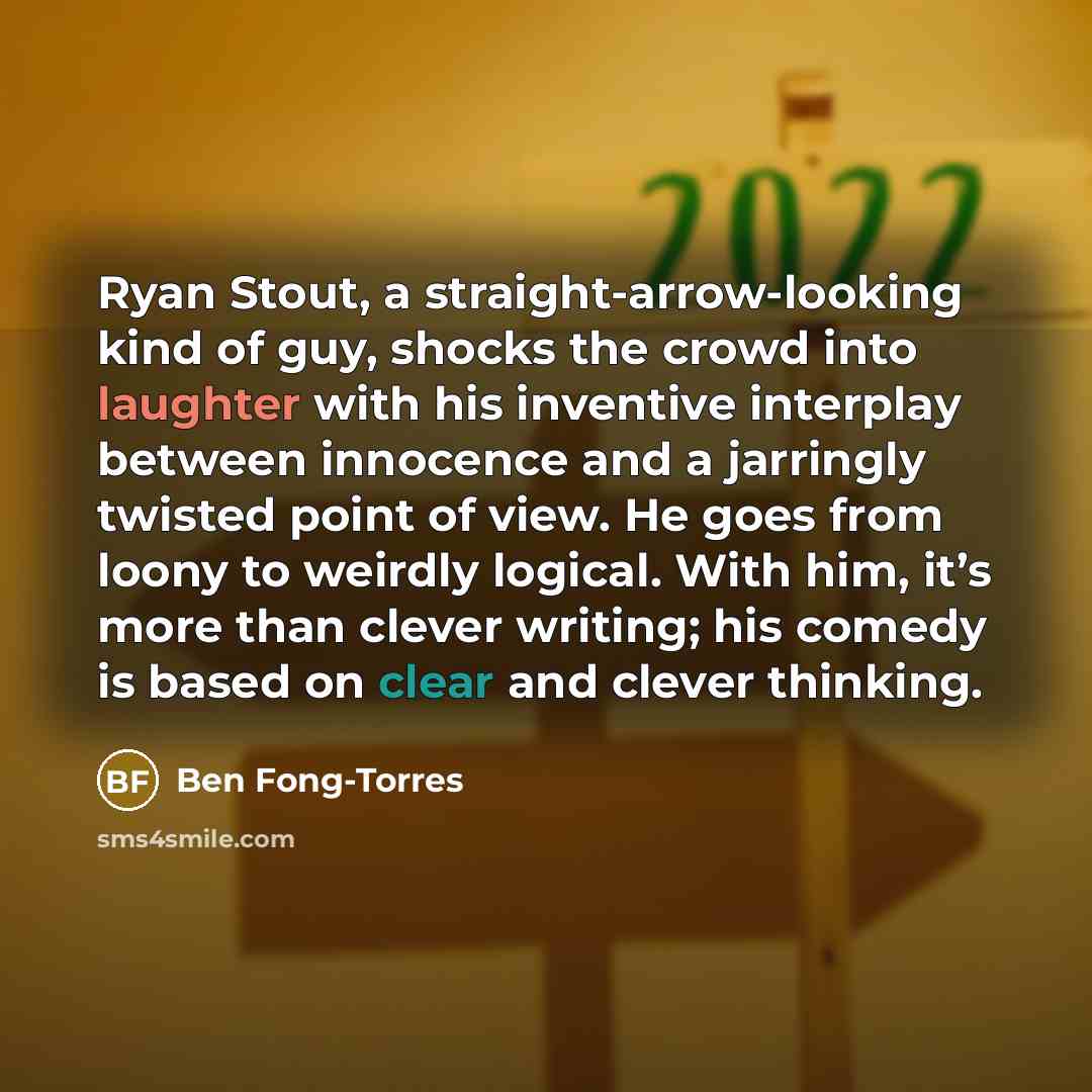 “Ryan Stout, a straight-arrow-looking kind of guy, shocks the crowd…” quote by Ben Fong-Torres