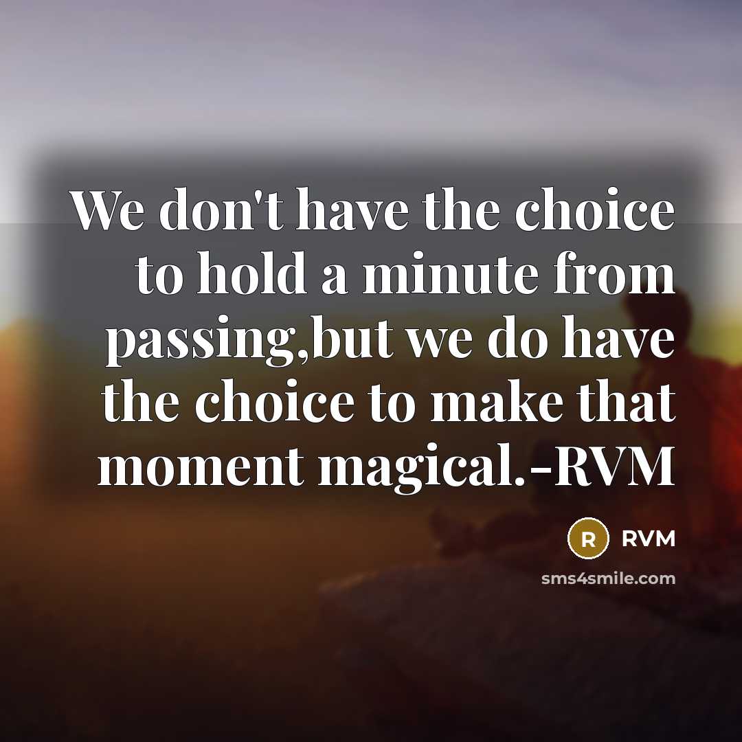 “We don't have the choice to hold a minute from…” quote by RVM