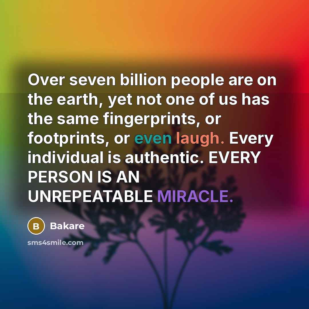 “Over seven billion people are on the earth, yet not…” quote by Bakare