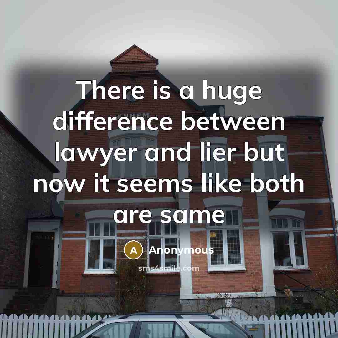 “There is a huge difference between lawyer and lier but now it seems like both are same” quote by Anonymous