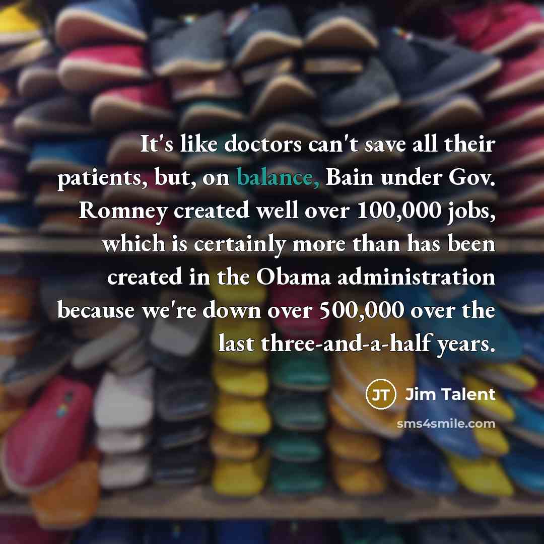 “It's like doctors can't save all their patients, but, on…” quote by Jim Talent