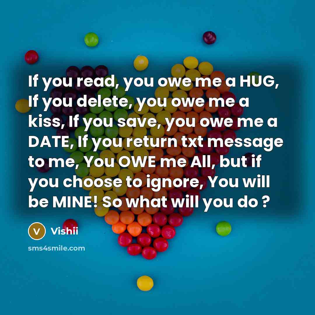 “If you read, you owe me a HUG, If you…” quote by Vishii