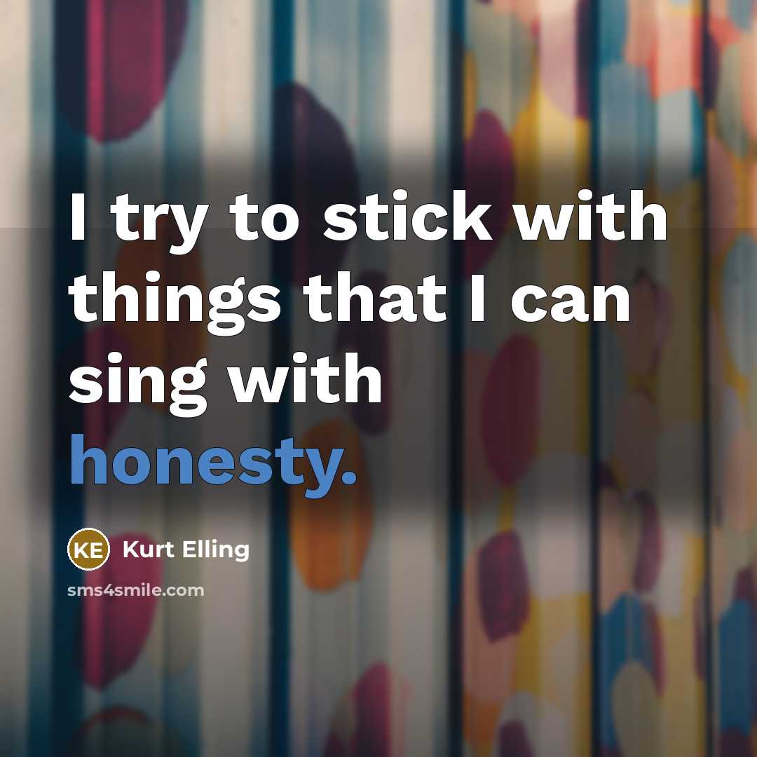 “I try to stick with things that I can sing…” quote by Kurt Elling