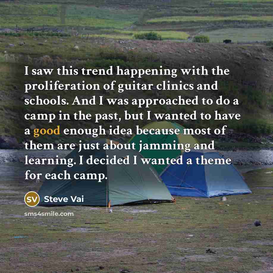 “I saw this trend happening with the proliferation of guitar…” quote by Steve Vai