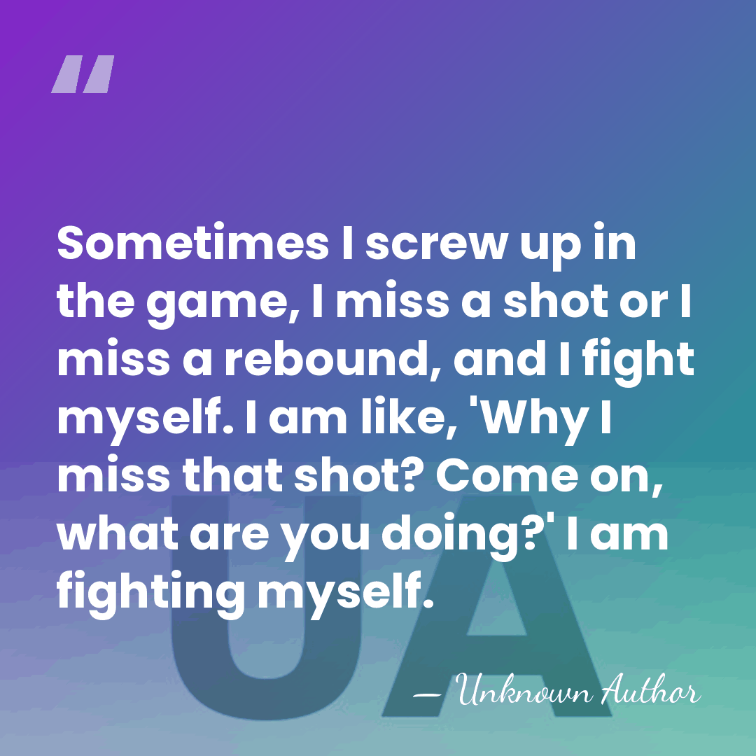 Sometimes I screw up in the game, I miss a shot or&hellip; - Mehmet Okur
