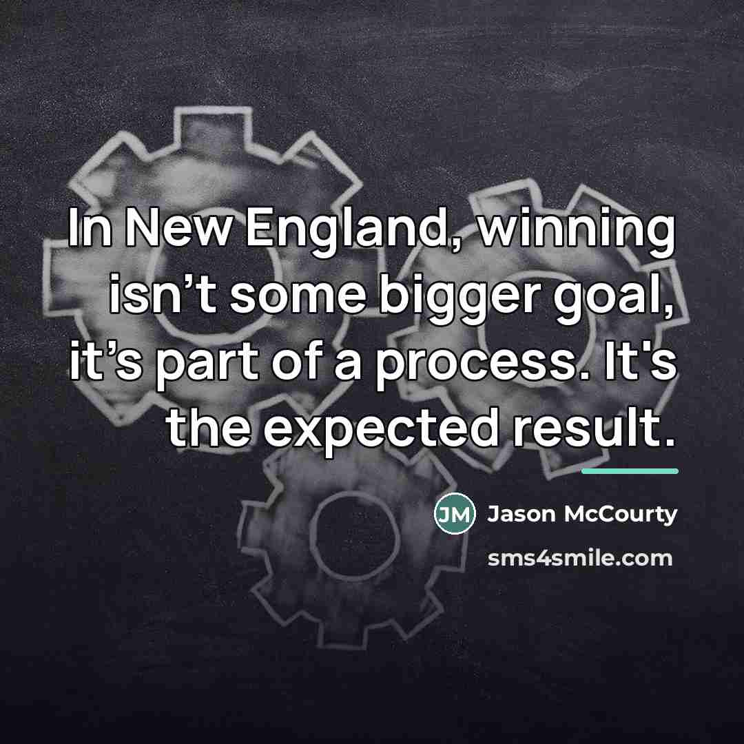 “In New England, winning isn't some bigger goal, it's part…” quote by Jason McCourty