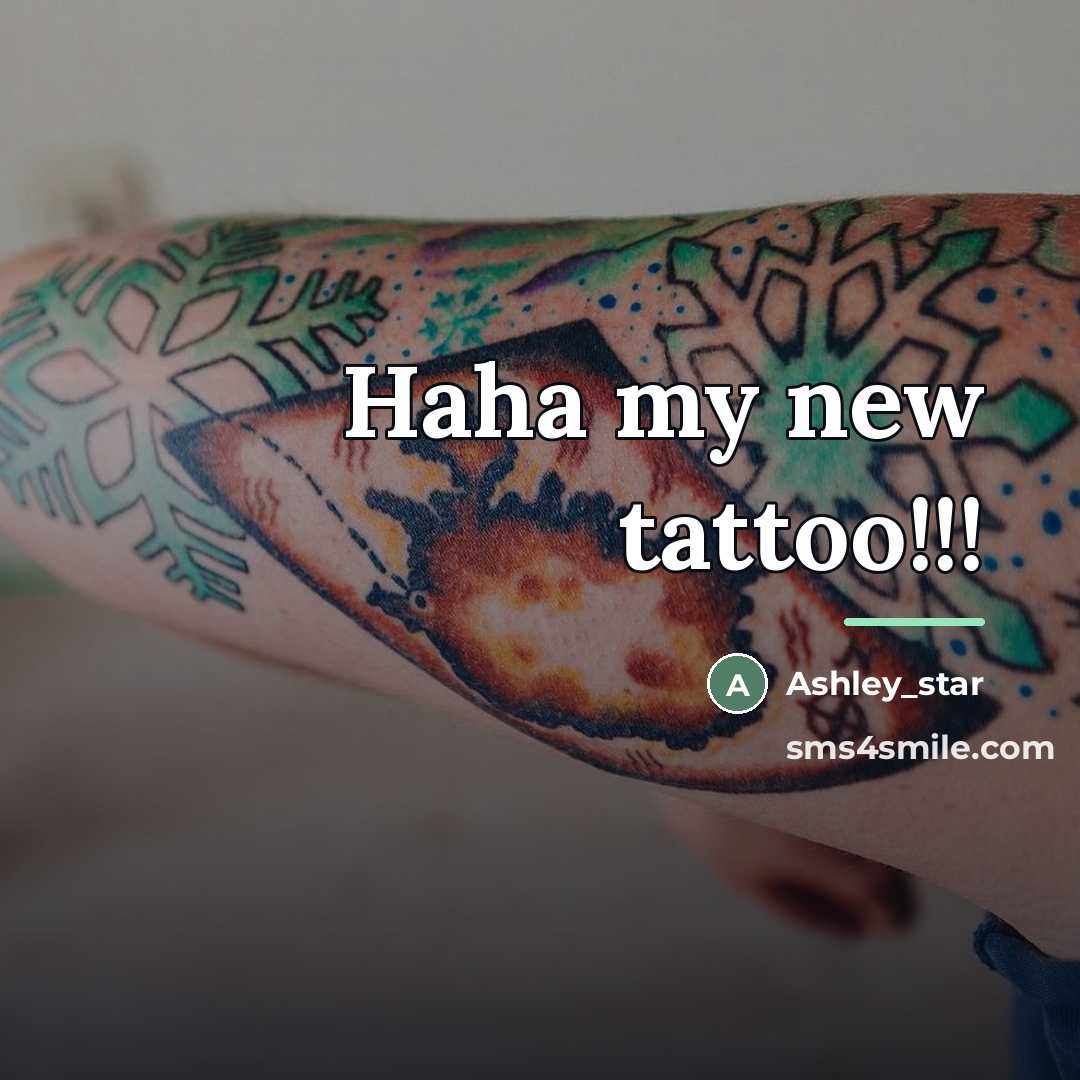 “Haha my new tattoo!!!…” quote by Ashley_star