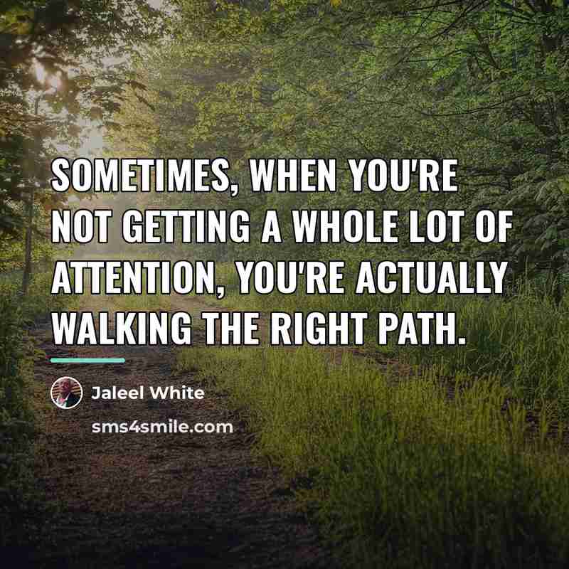 “Sometimes, when you're not getting a whole lot of attention,…” quote by Jaleel White