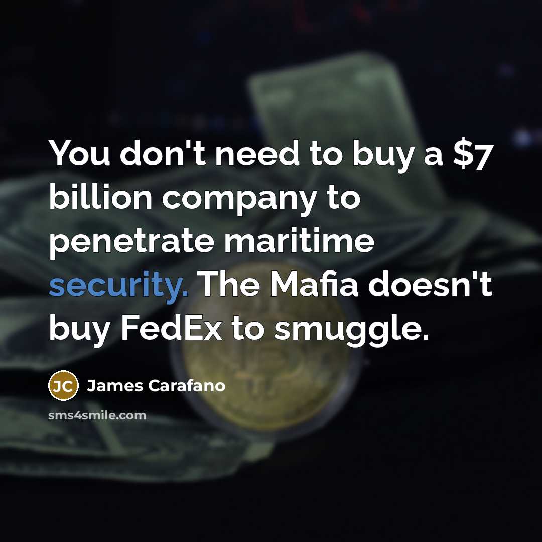 “You don't need to buy a $7 billion company to…” quote by James Carafano