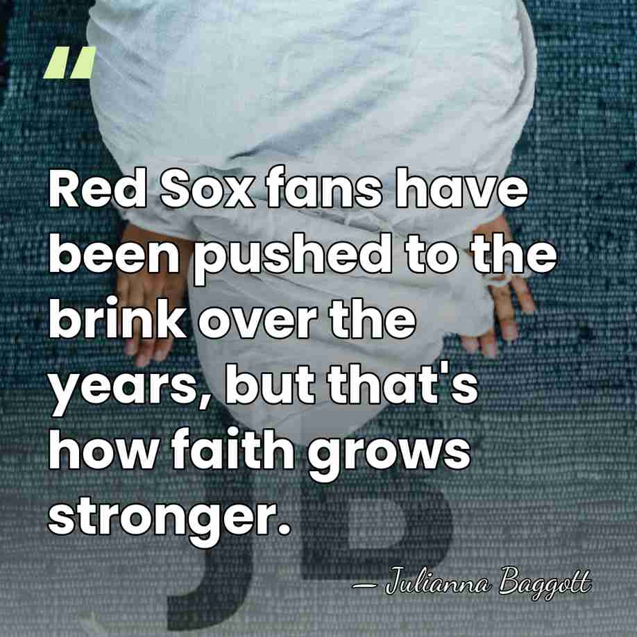 Red Sox fans have been pushed to the brink over the years,&hellip; - Julianna Baggott