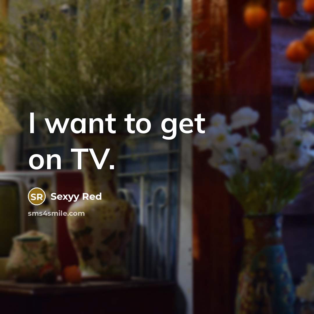 “I want to get on TV.…” quote by Sexyy Red