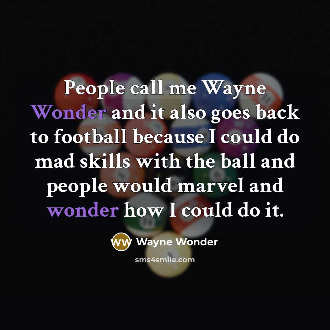“People call me Wayne Wonder and it also goes back…” quote by Wayne Wonder