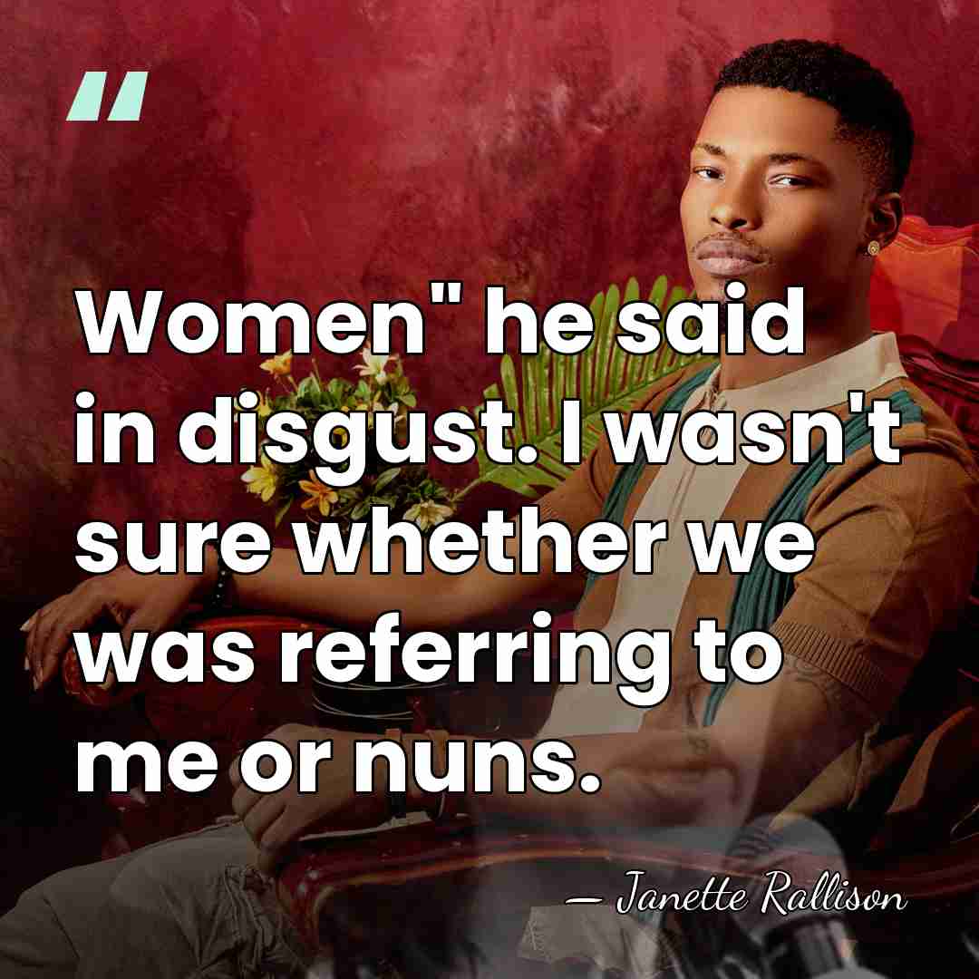 Women" he said in disgust. I wasn't sure whether we was referring&hellip; - Janette Rallison