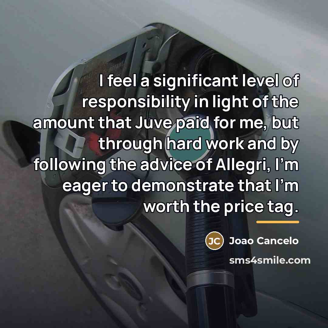 “I feel a significant level of responsibility in light of…” quote by Joao Cancelo