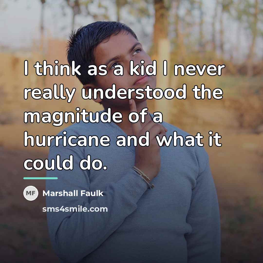 “I think as a kid I never really understood the…” quote by Marshall Faulk