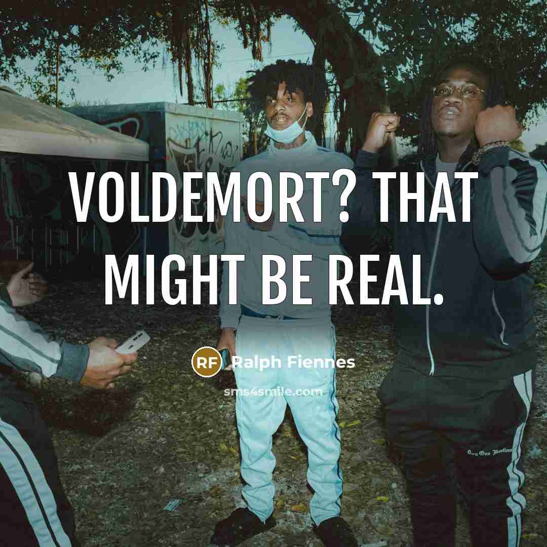 “Voldemort? That might be real.…” quote by Ralph Fiennes