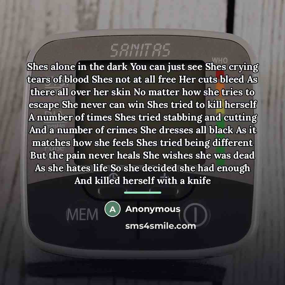 “Shes alone in the dark You can just see Shes…” quote by Anonymous
