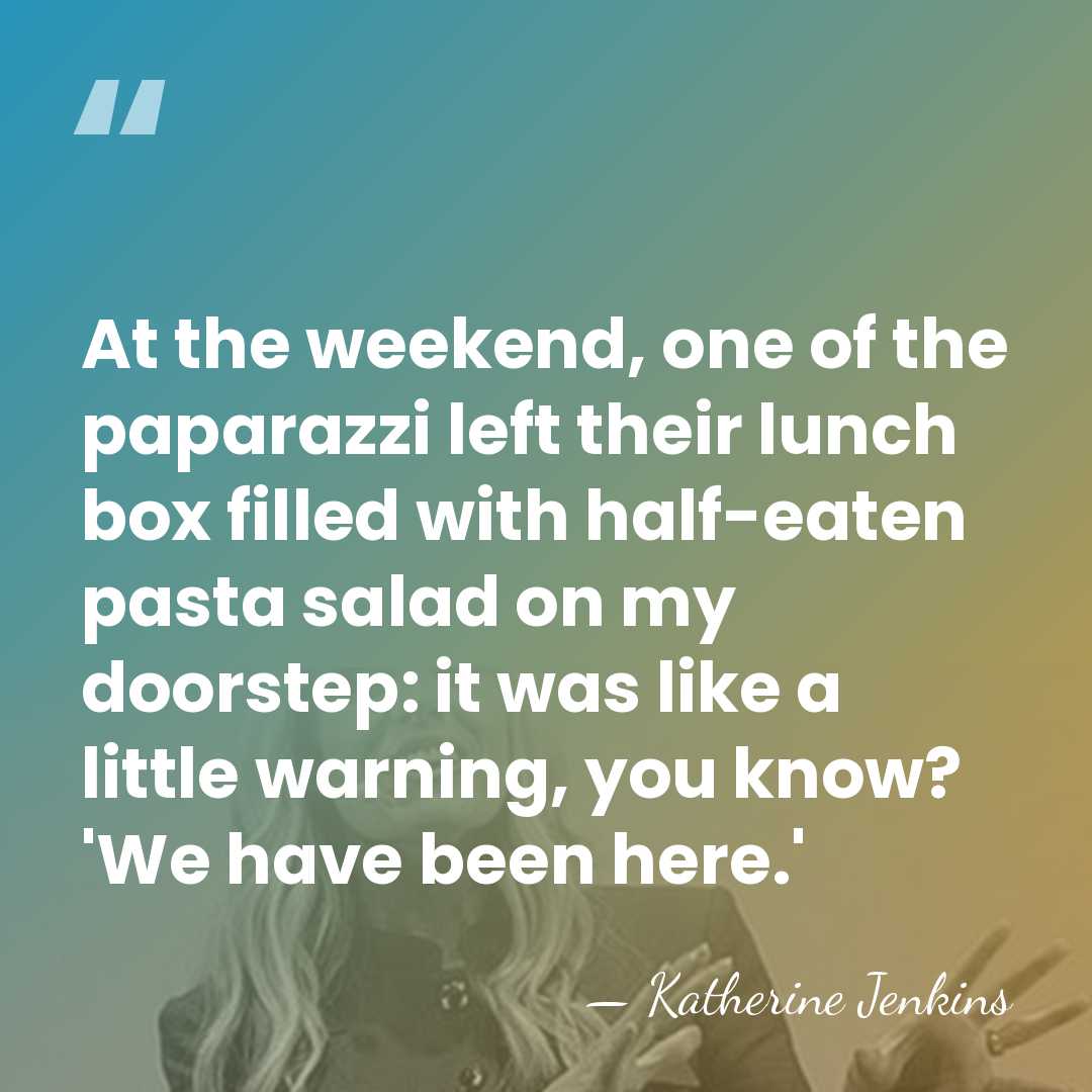 At the weekend, one of the paparazzi left their lunch box filled&hellip; - Katherine Jenkins
