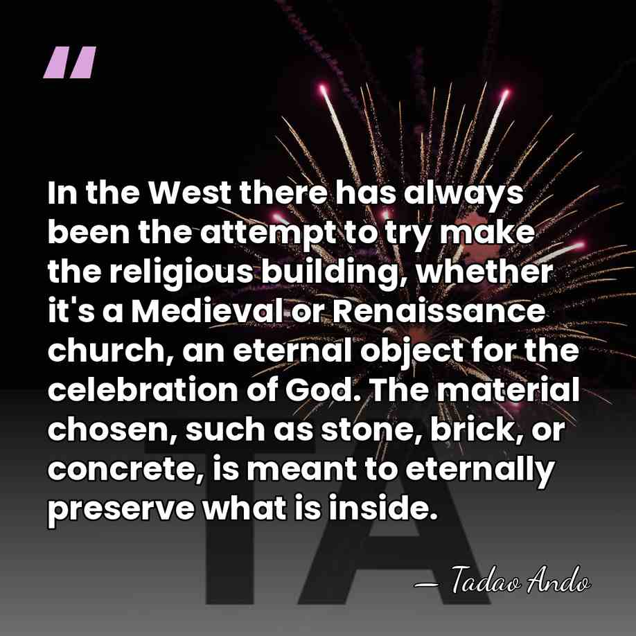 In the West there has always been the attempt to try make&hellip; - Tadao Ando