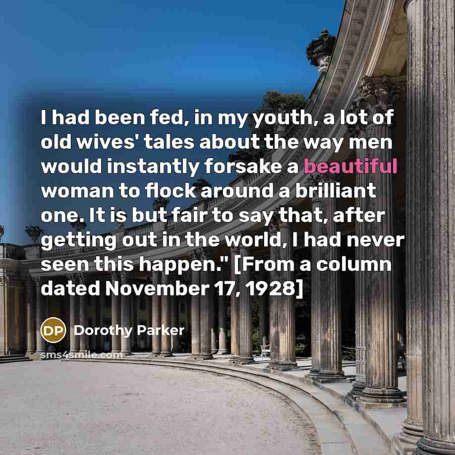 “I had been fed, in my youth, a lot of…” quote by Dorothy Parker