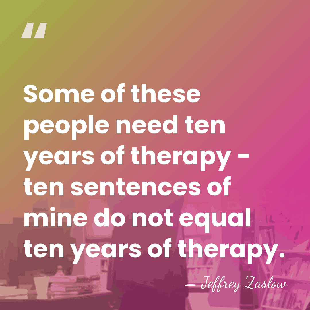 Some of these people need ten years of therapy - ten sentences&hellip; - Jeffrey Zaslow