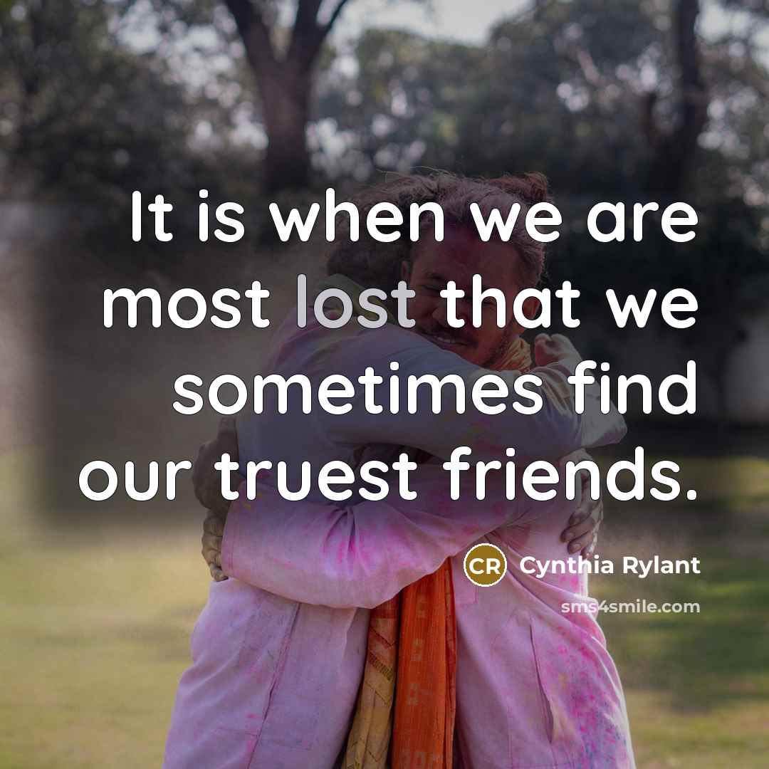 “It is when we are most lost that we sometimes…” quote by Cynthia Rylant