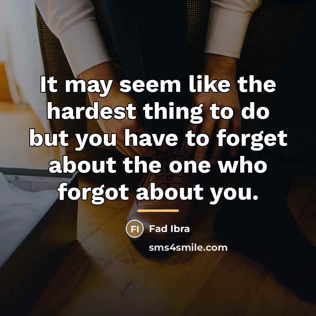 “It may seem like the hardest thing to do but…” quote by Fad Ibra