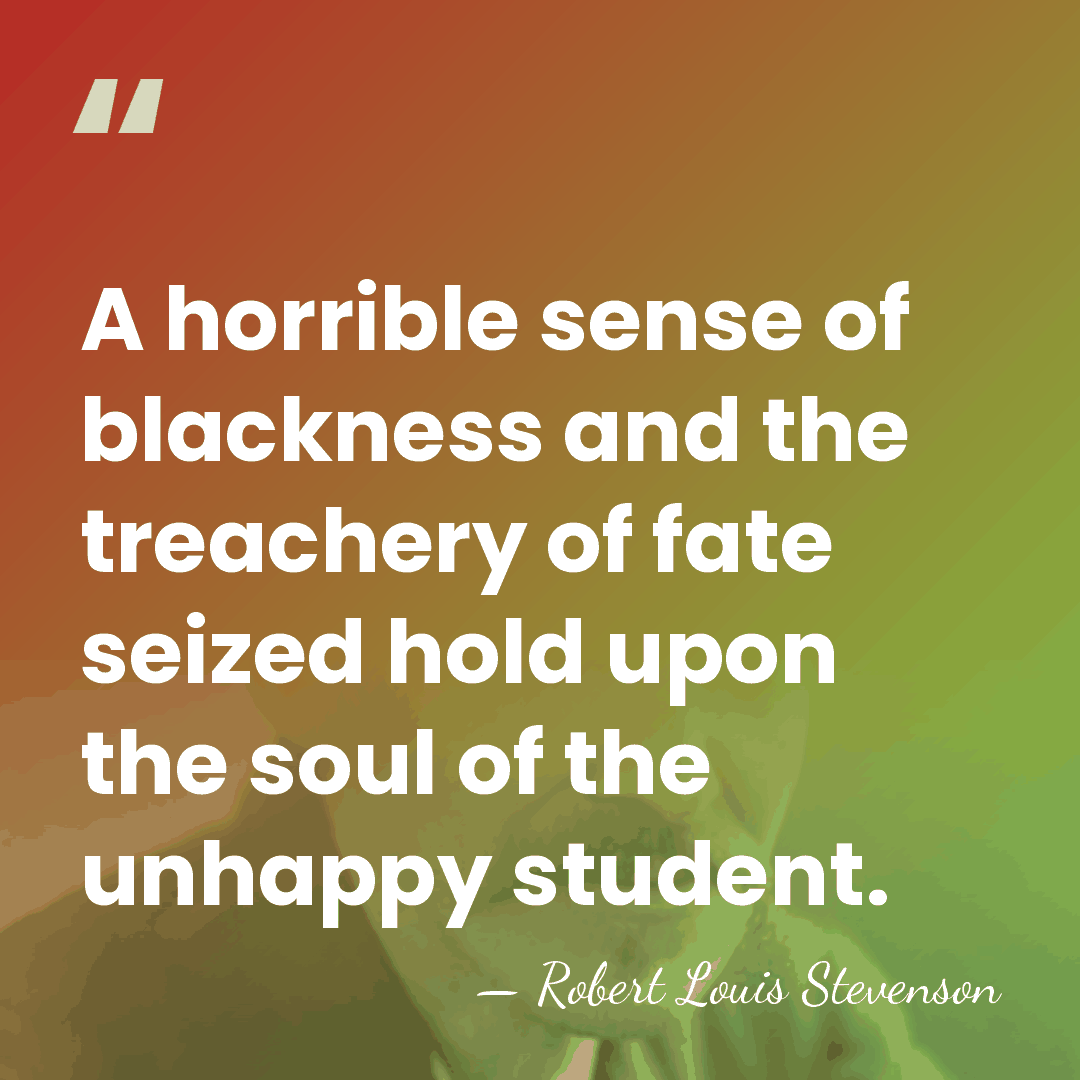 A horrible sense of blackness and the treachery of fate seized hold&hellip; - Robert Louis Stevenson
