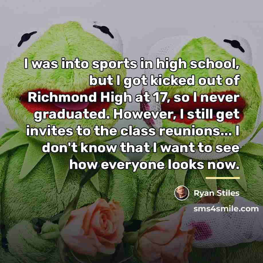 “I was into sports in high school, but I got…” quote by Ryan Stiles