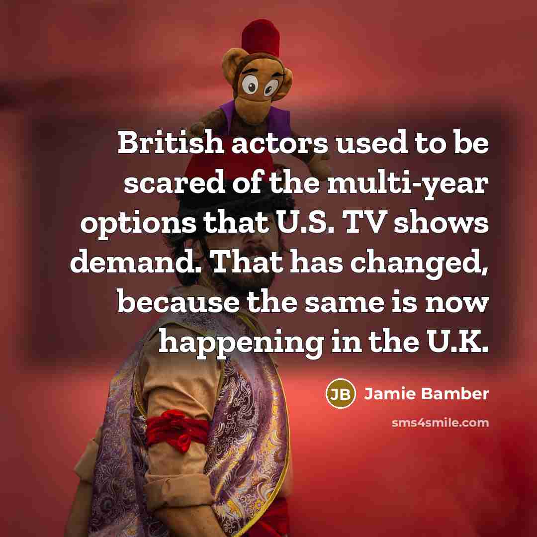 “British actors used to be scared of the multi-year options…” quote by Jamie Bamber