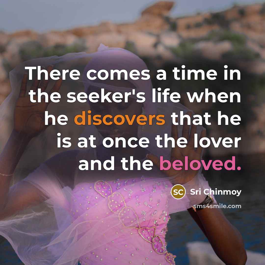 “There comes a time in the seeker's life when he…” quote by Sri Chinmoy