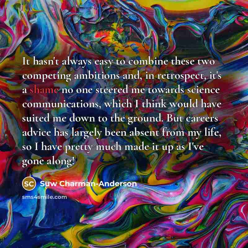 “It hasn't always easy to combine these two competing ambitions…” quote by Suw Charman-Anderson