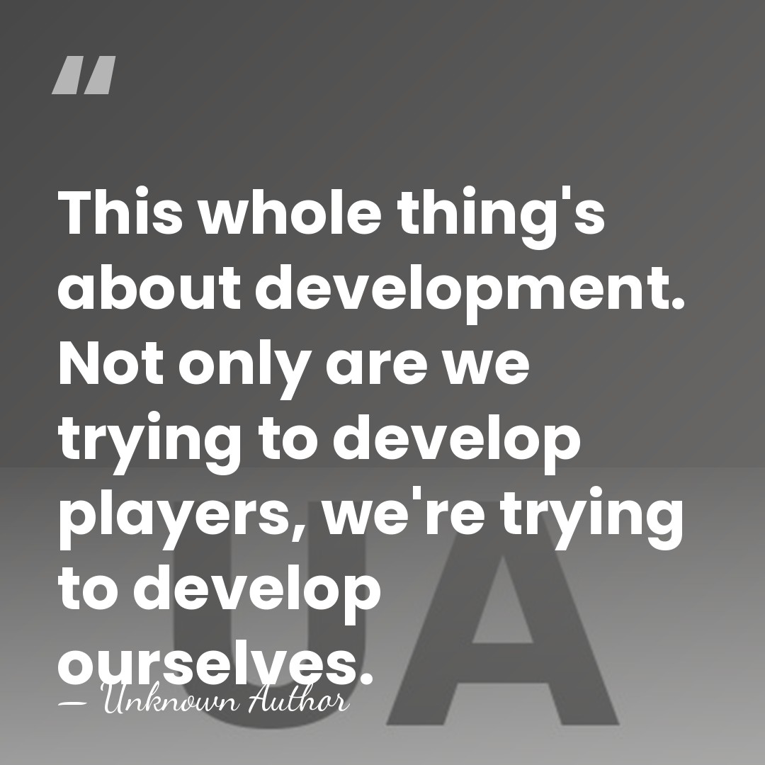 This whole thing's about development. Not only are we trying to develop&hellip; - Unknown Author