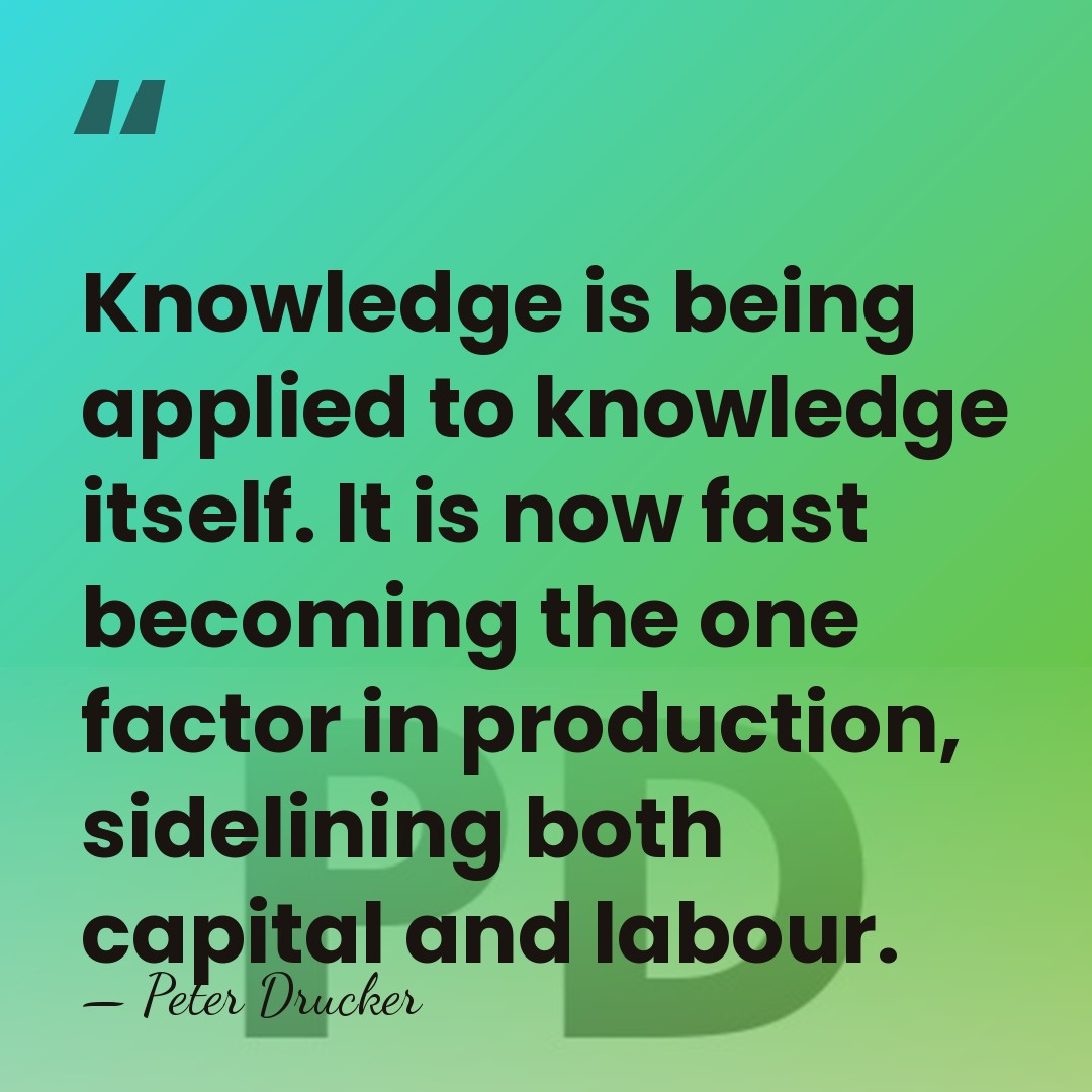 Knowledge is being applied to knowledge itself. It is now fast becoming&hellip; - Peter Drucker